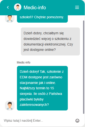 Live chat na żywo