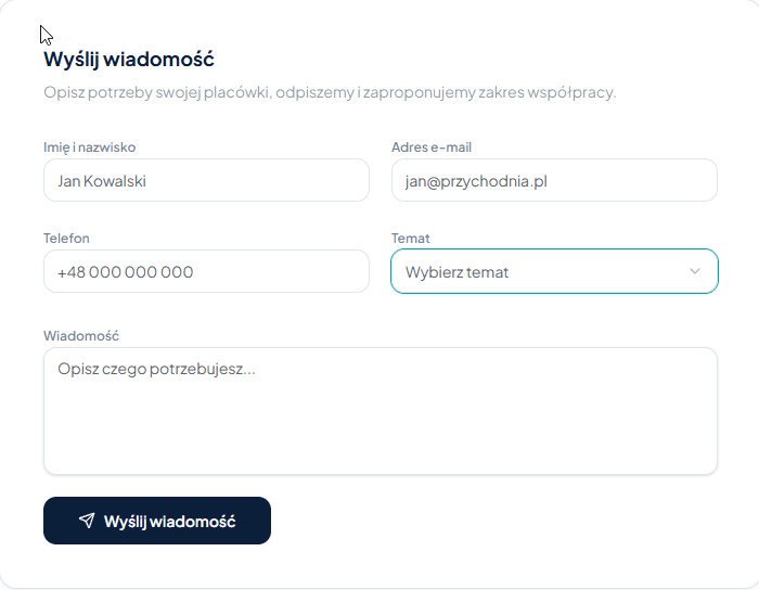 Zapytania prosto na maila
